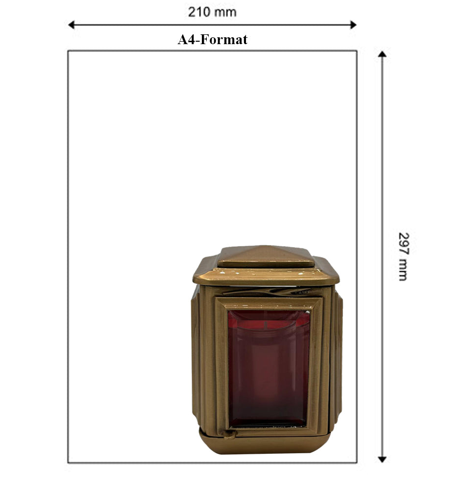 Grablaterne grablampe friedhof aus Bronze