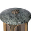 Grablaterne Olive Green Höhe 23 cm/Ø 15 cm Bronze mit Rosette