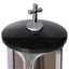 Grablaterne Granit Schwedische Black Höhe 23 cm/Ø 15 cm Silber mit Kreuz